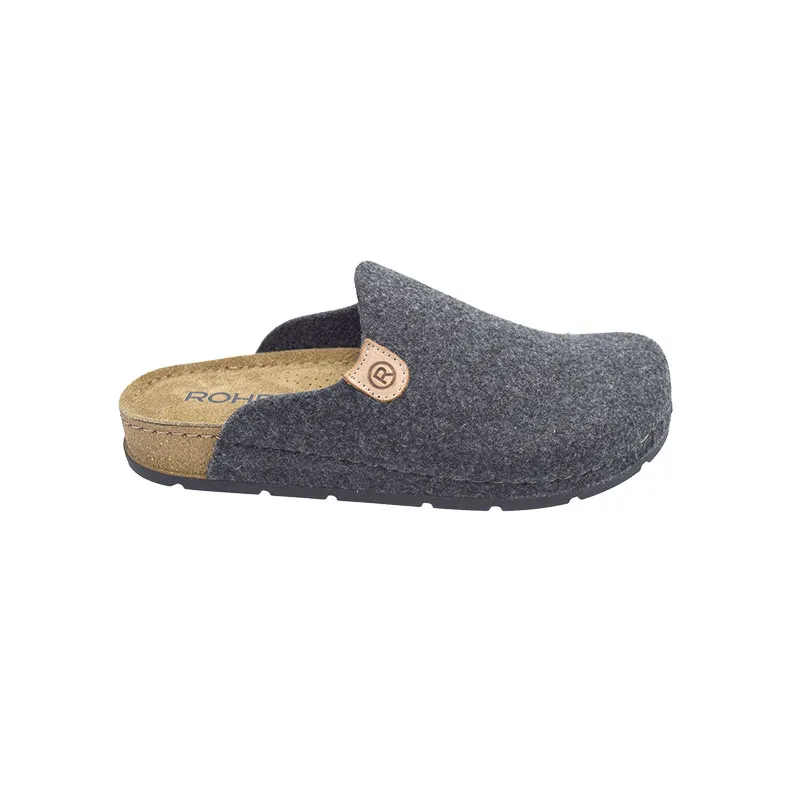 Rohde 6751 Grijs, slipper voor heren