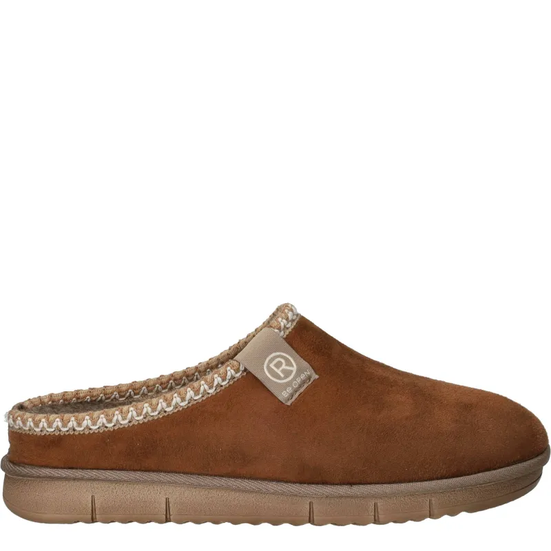 Rohde Pantoffels Cognac, pantoffel voor unisex