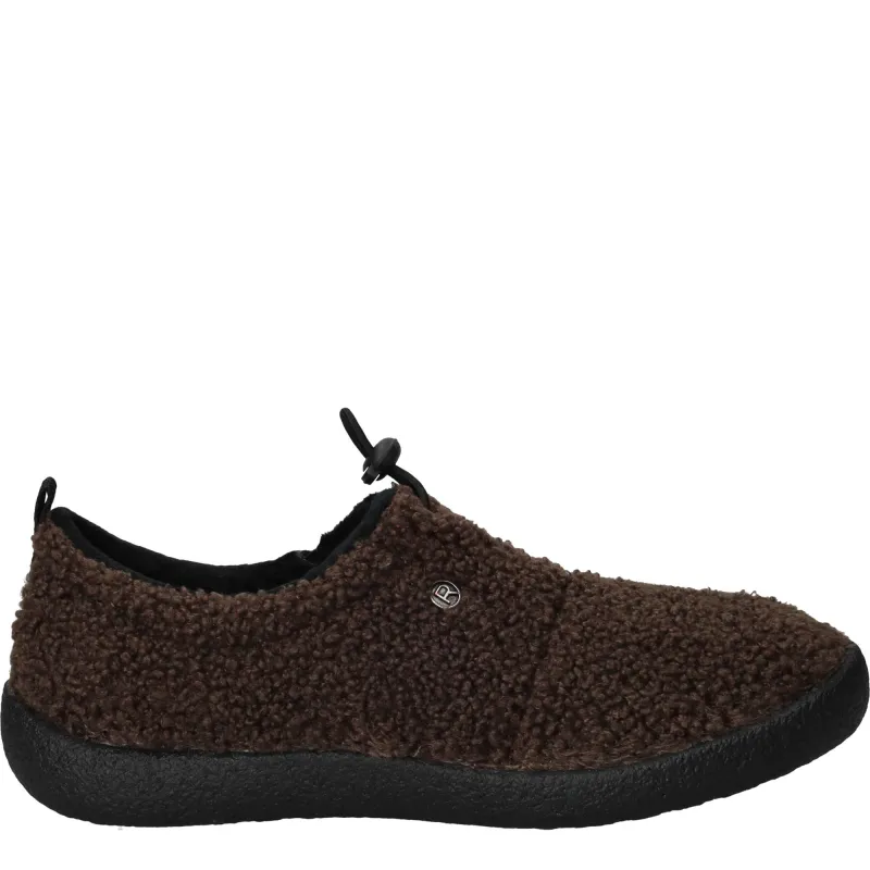Rohde Pantoffels Dames Bruin, pantoffel voor dames