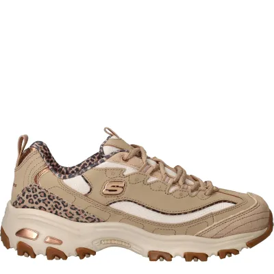 Skechers D'Lites Sneakers Dames Beige