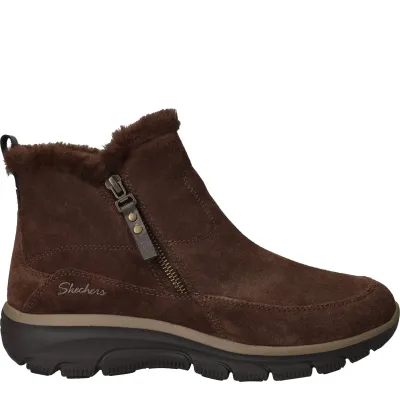 Skechers Relaxed Fit Easy Going Cool Zip! Boots Dames Bruin