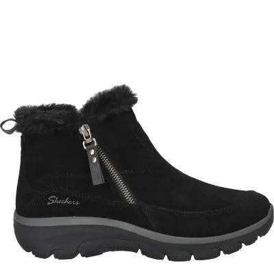 Skechers Relaxed Fit Easy Going Cool Zip! Boots Dames Zwart