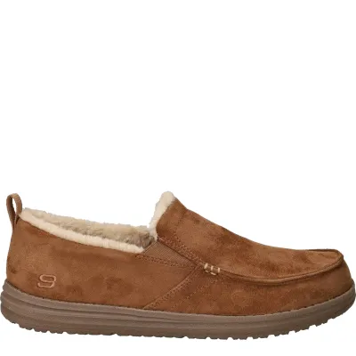 Skechers Relaxed Fit Melson Willmore Pantoffels Heren Cognac