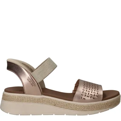 Skechers Slip-Ins: Bobs Sun Ray Sandalen Dames Roze