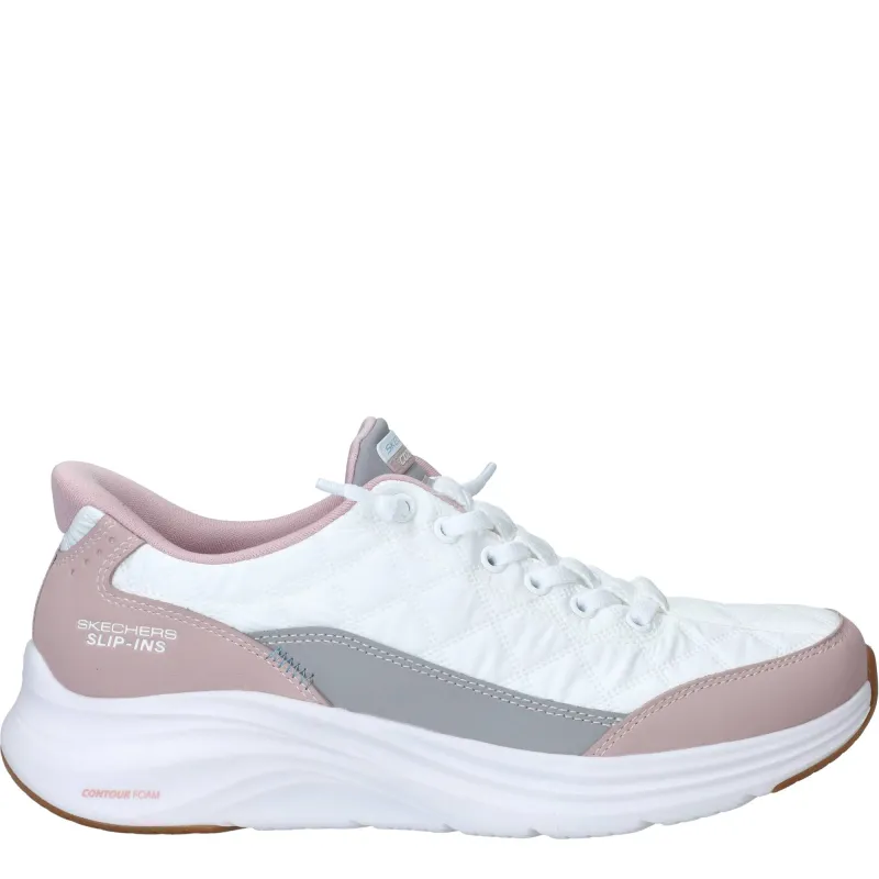 Skechers Slip-Ins Contour Foam Cozy Fit Sneakers Dames Roze, sneaker voor dames