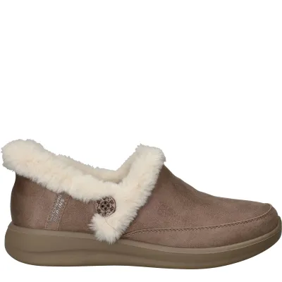 Skechers Slip-Ins Cozy Escape Pantoffels Dames Beige