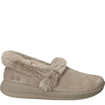 Skechers Slip-Ins Escape Snowy Bliss Pantoffels Jongens Taupe