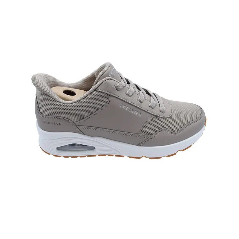 Skechers Uno-banksia Taupe, sneaker voor heren