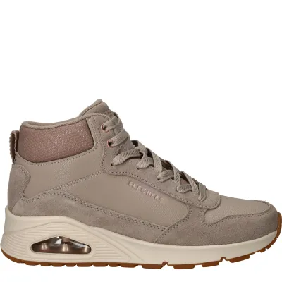 Skechers Uno Veterschoenen Dames Beige