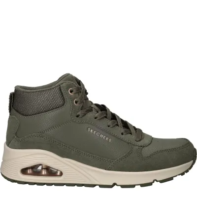 Skechers Uno Veterschoenen Dames Groen