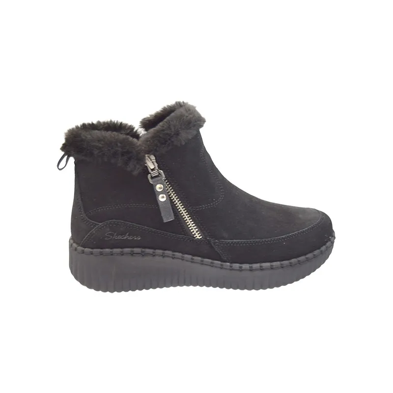Skechers Wilshire Fresh Zip Zwart, sneaker voor dames