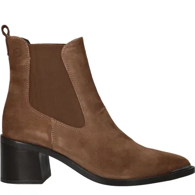 Tamaris Enkellaarsjes Dames Cognac