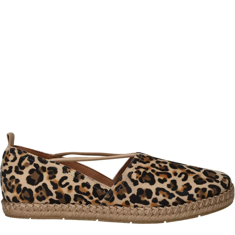 Tamaris Espadrilles Dames Bruin, espadrille voor dames