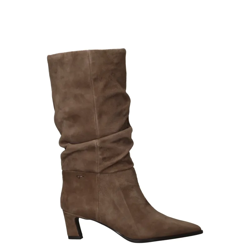 Tamaris Lange Laarzen Taupe, laars voor unisex