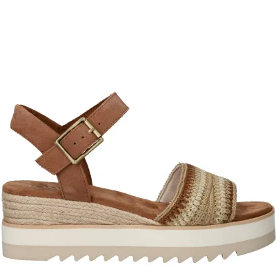 Toms Diana Sandalen Dames Cognac