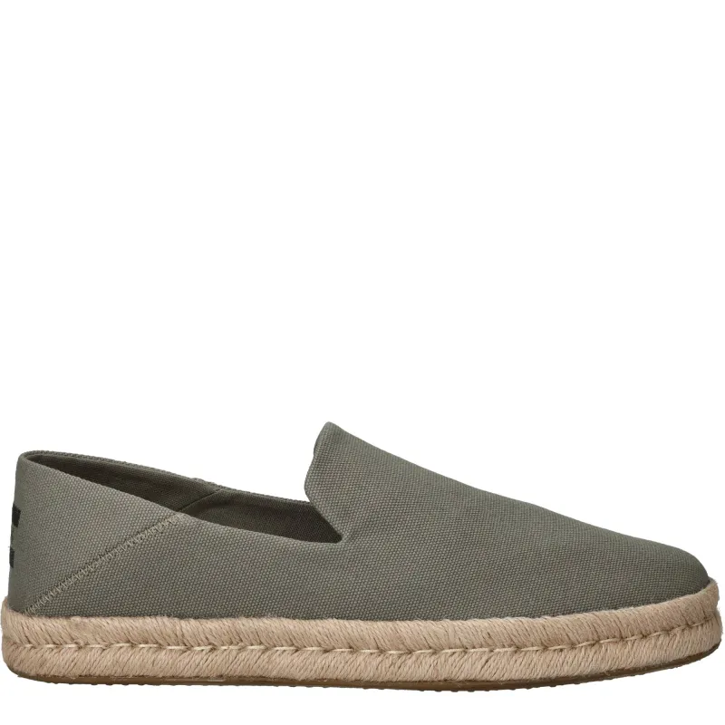Toms Santiago Espadrilles Heren Groen, espadrille voor heren