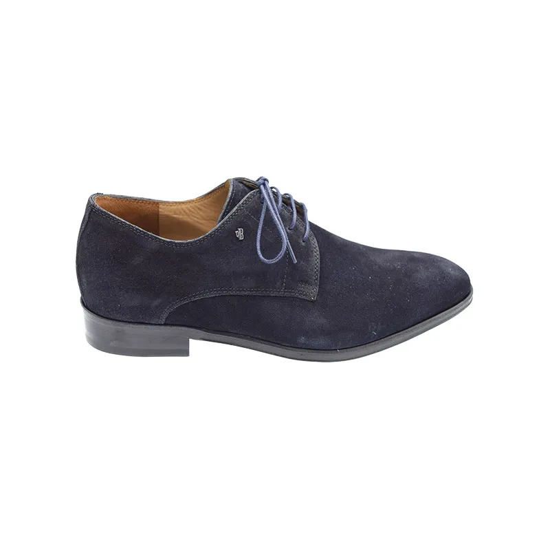 Van Bommel Raffa H Blauw, veterschoen voor heren