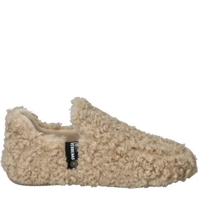 Verbenas Yuk Curly Pantoffels Dames Beige