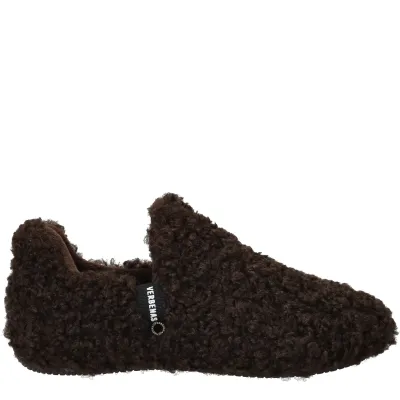 Verbenas Yuk Curly Pantoffels Dames Bruin