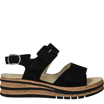Waldläufer Arlene Sandalen Dames Zwart