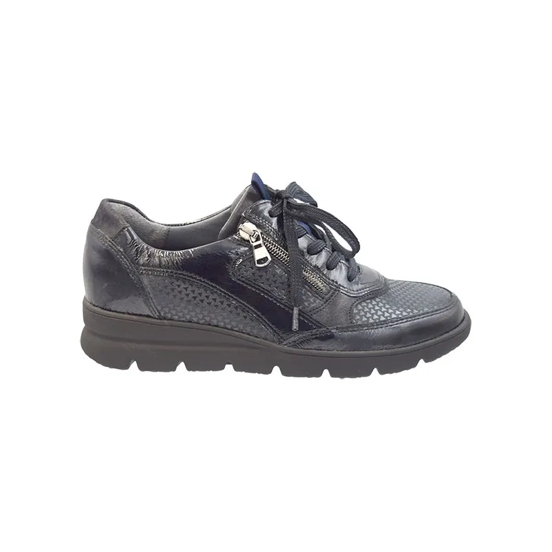 Waldläufer H-Bruni Blauw, sneaker voor dames
