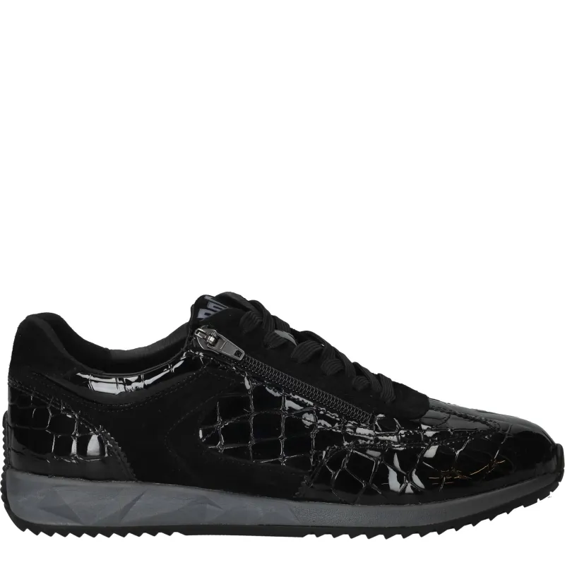 Waldläufer Janett Veterschoenen Dames Zwart, veterschoen voor dames