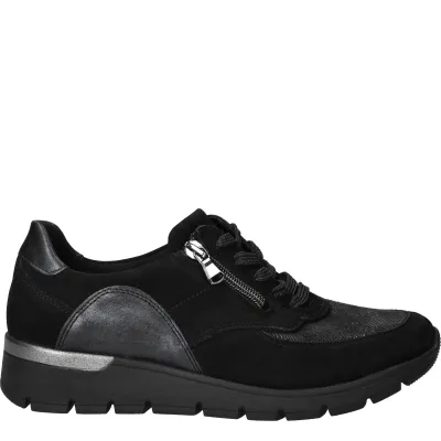 Waldläufer Ramona Veterschoenen Dames Zwart